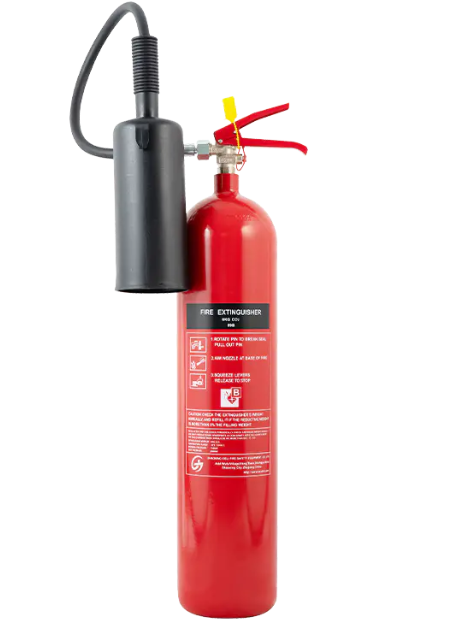Working principle of 6KG carbon steel portable carbon dioxide fire extinguisher