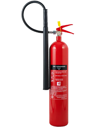 What is the principle of fire extinguishing of 5KG EN3 Portable CO₂ fire extinguisher