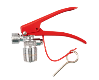 How does the Fire Extinguisher Valve control the flow of fire extinguishing agent?